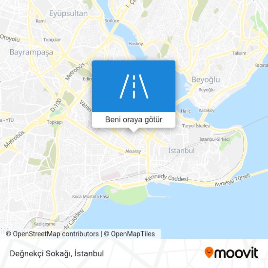Değnekçi Sokağı harita