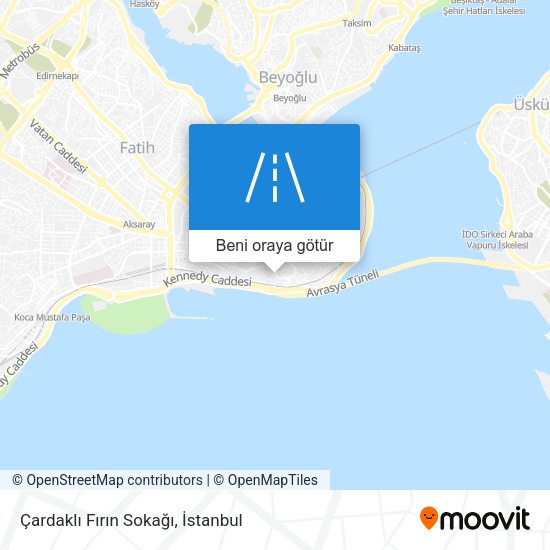 Çardaklı Fırın Sokağı harita