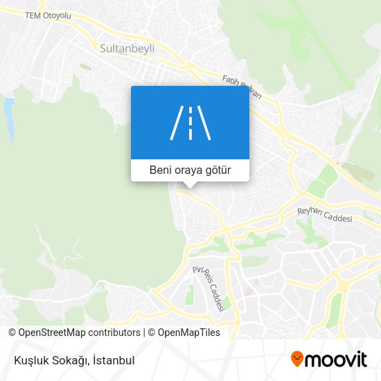Kuşluk Sokağı harita