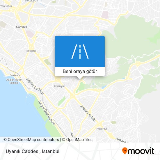 Uyanık Caddesi harita