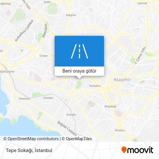 Tepe Sokağı harita