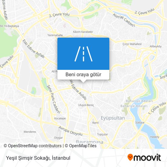 Yeşil Şimşir Sokağı harita