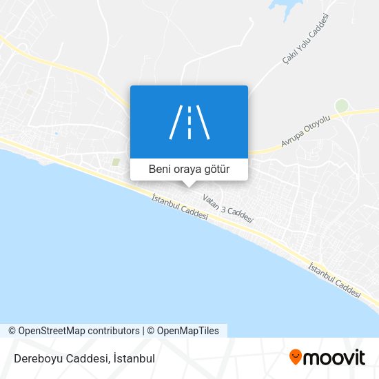 Dereboyu Caddesi harita