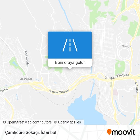 Çamlıdere Sokağı harita