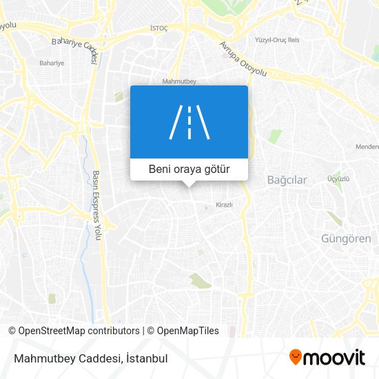 Mahmutbey Caddesi harita