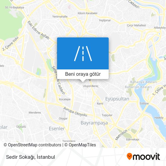 Sedir Sokağı harita