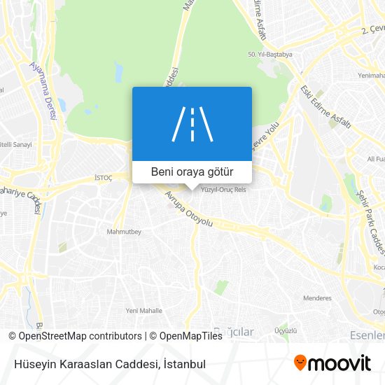 Hüseyin Karaaslan Caddesi harita