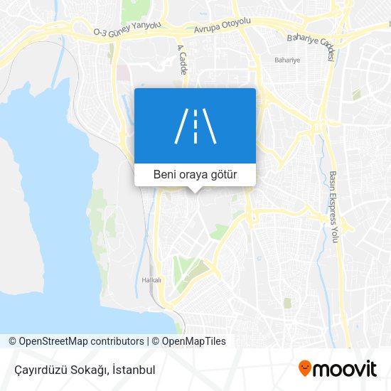 Çayırdüzü Sokağı harita