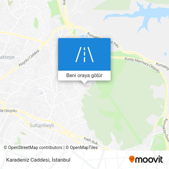 Karadeniz Caddesi harita