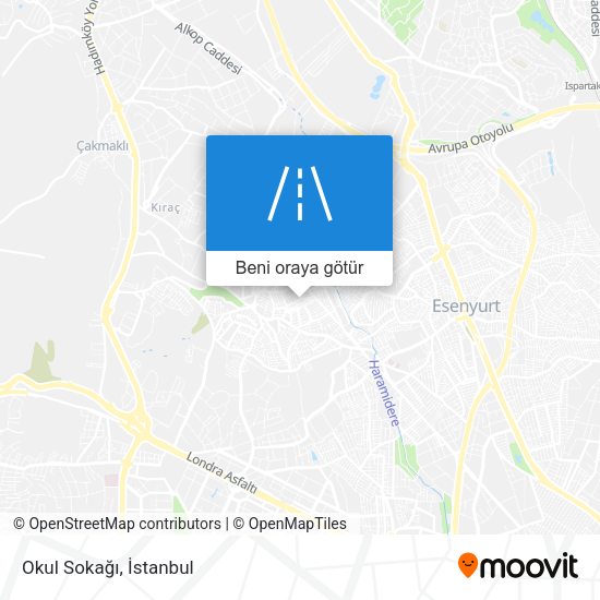 Okul Sokağı harita