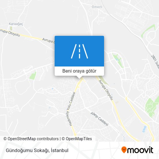 Gündoğumu Sokağı harita