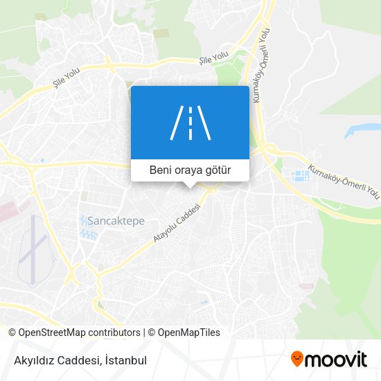 Akyıldız Caddesi harita