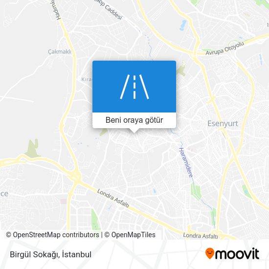 Birgül Sokağı harita