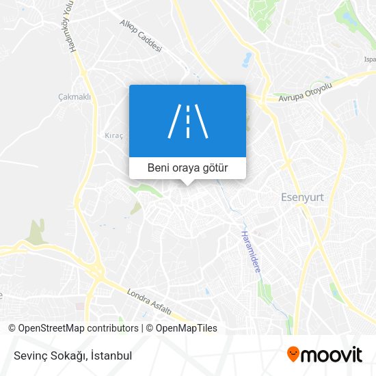 Sevinç Sokağı harita