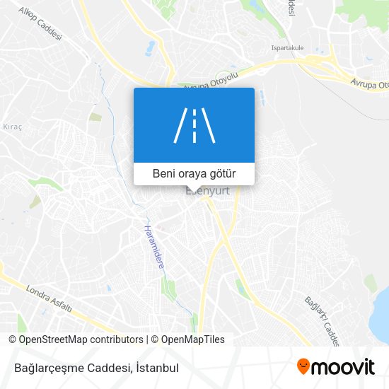 Bağlarçeşme Caddesi harita