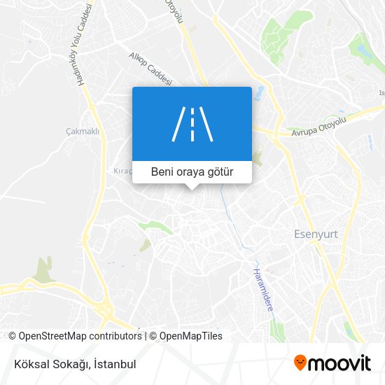 Köksal Sokağı harita
