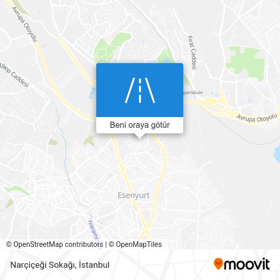 Narçiçeği Sokağı harita