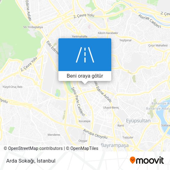 Arda Sokağı harita