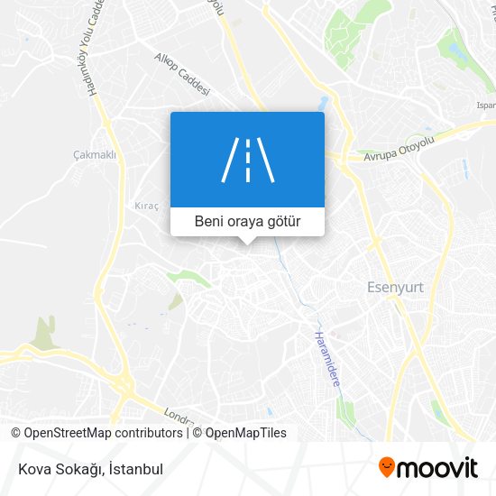 Kova Sokağı harita