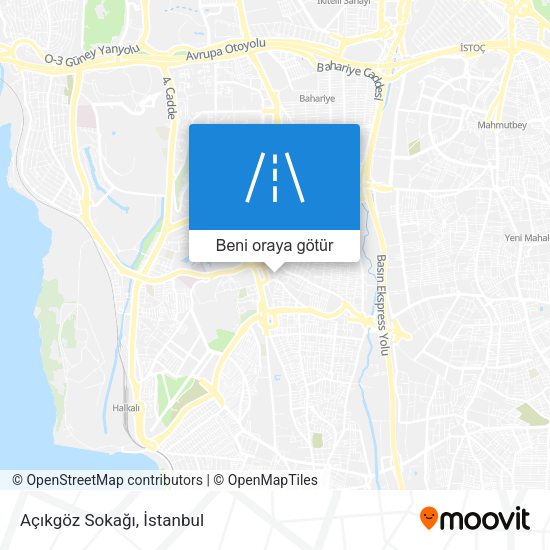 Açıkgöz Sokağı harita