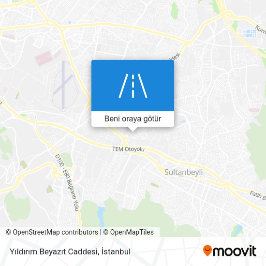 Yıldırım Beyazıt Caddesi harita