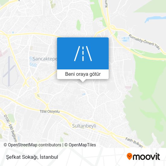 Şefkat Sokağı harita