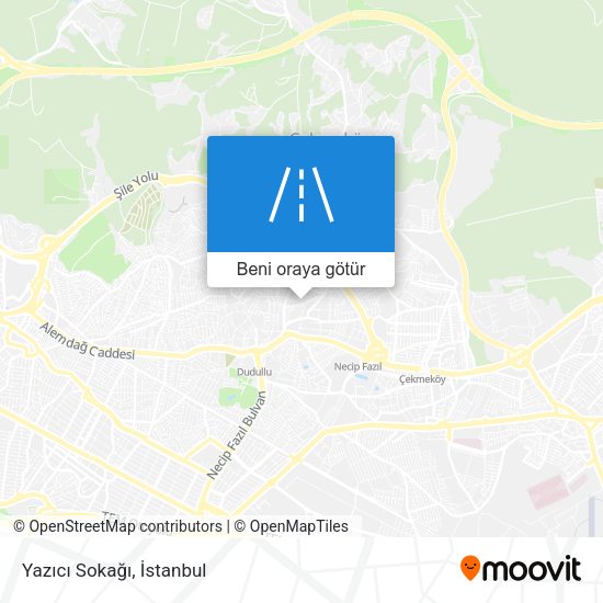 Yazıcı Sokağı harita