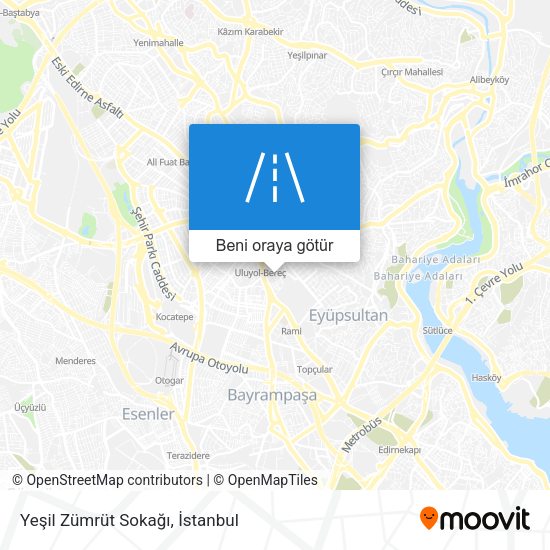 Yeşil Zümrüt Sokağı harita
