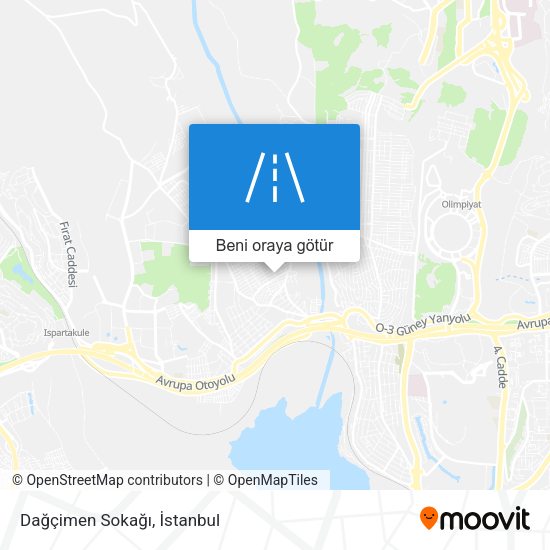 Dağçimen Sokağı harita