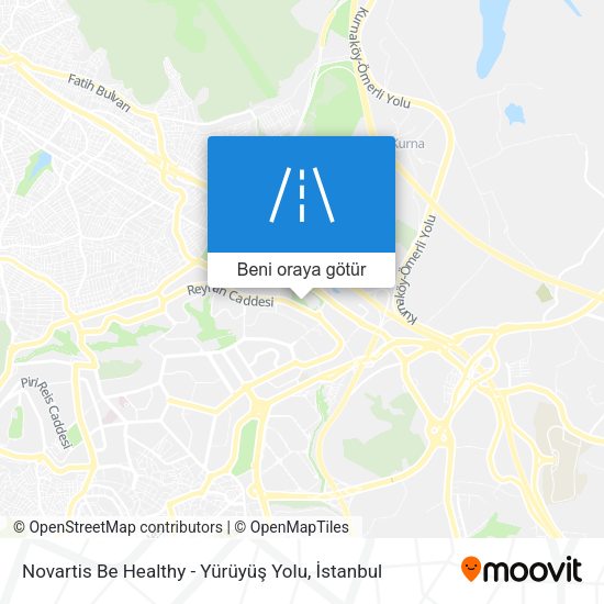 Novartis Be Healthy - Yürüyüş Yolu harita
