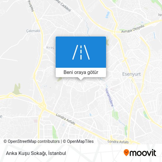 Anka Kuşu Sokağı harita
