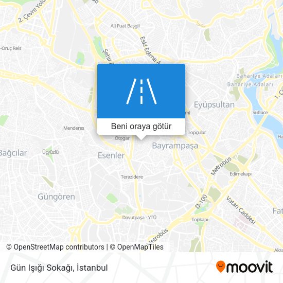 Gün Işığı Sokağı harita