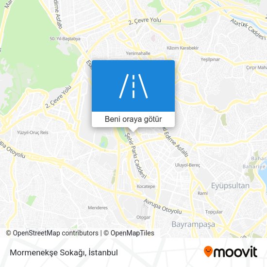 Mormenekşe Sokağı harita