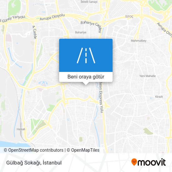 Gülbağ Sokağı harita