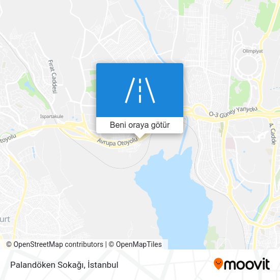Palandöken Sokağı harita