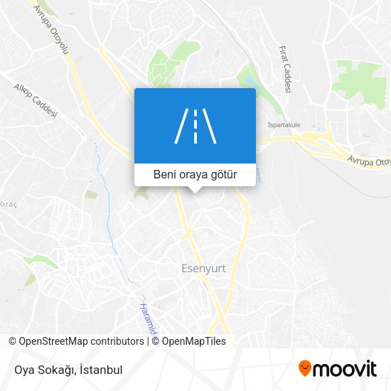 Oya Sokağı harita