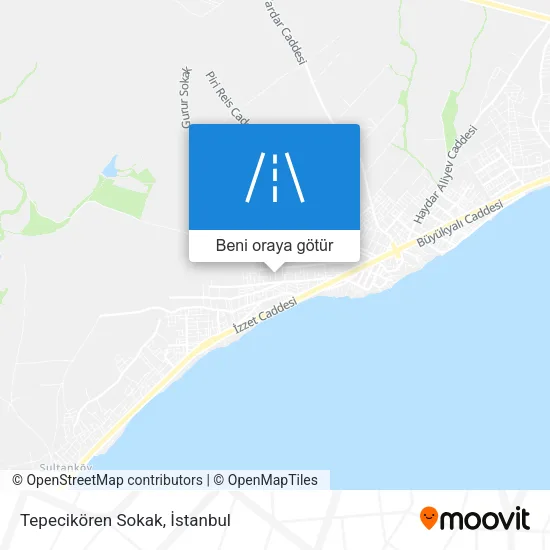 Tepecikören Sokak harita
