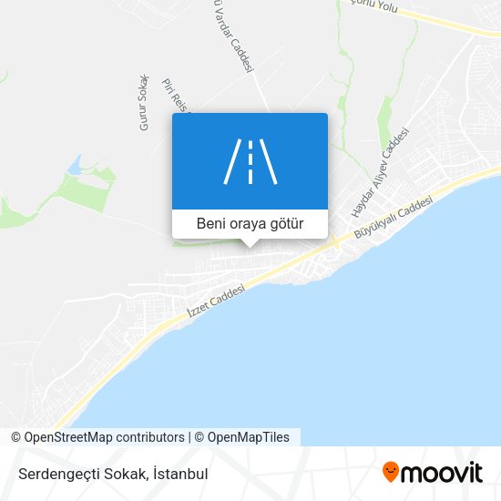 Serdengeçti Sokak harita