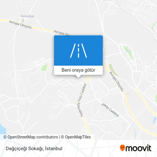 Dağçiçeği Sokağı harita