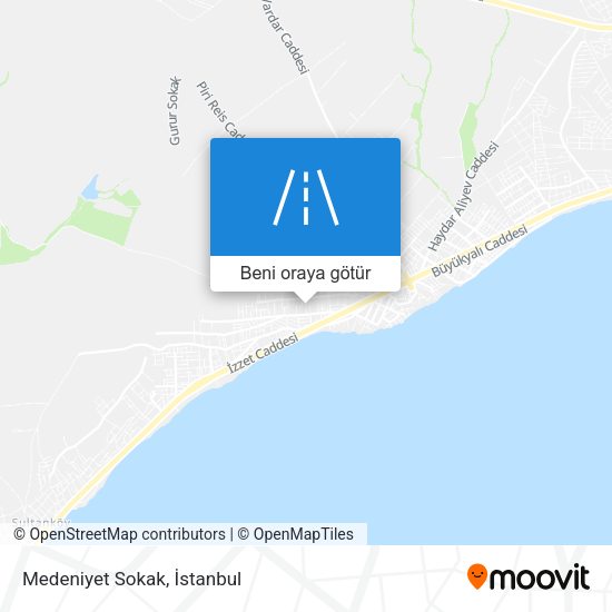 Medeniyet Sokak harita