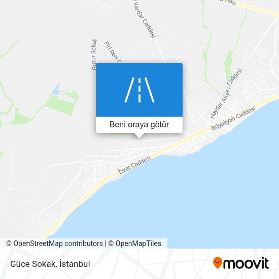 Güce Sokak harita