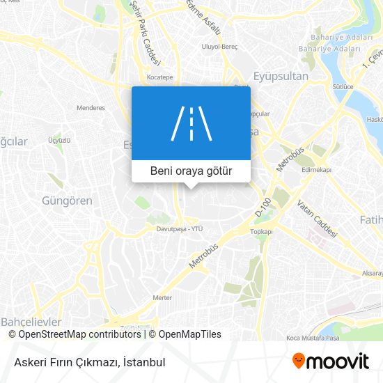 Askeri Fırın Çıkmazı harita