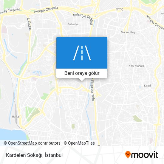 Kardelen Sokağı harita