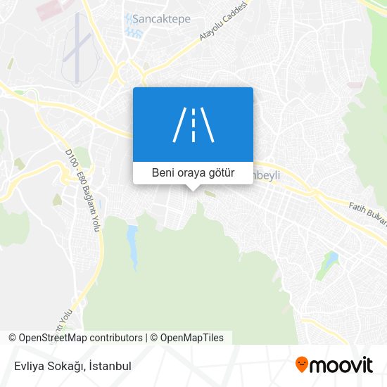 Evliya Sokağı harita