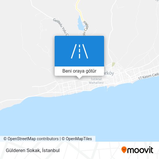 Gülderen Sokak harita