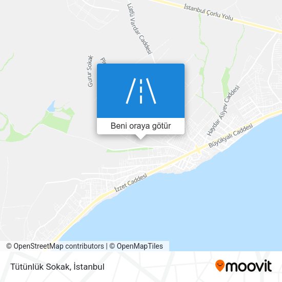 Tütünlük Sokak harita