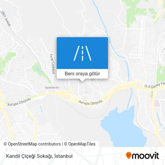 Kandil Çiçeği Sokağı harita