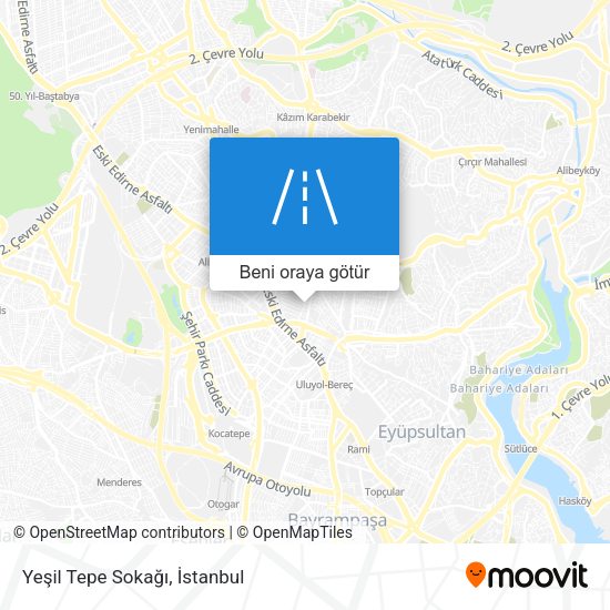 Yeşil Tepe Sokağı harita