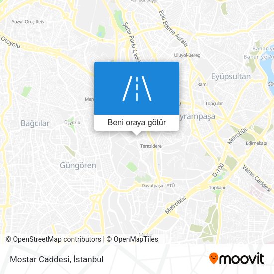 Mostar Caddesi harita