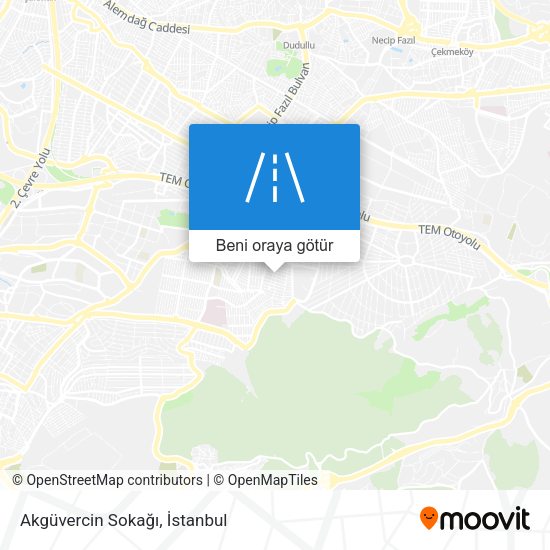 Akgüvercin Sokağı harita